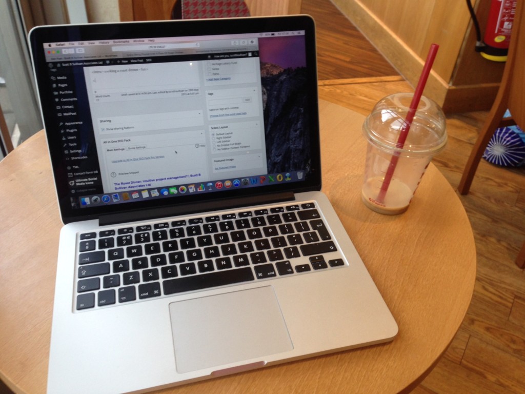 Coffee and Wi-Fi: Getting away from the office cubicle...